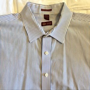 Izod Striped Button Down Size L